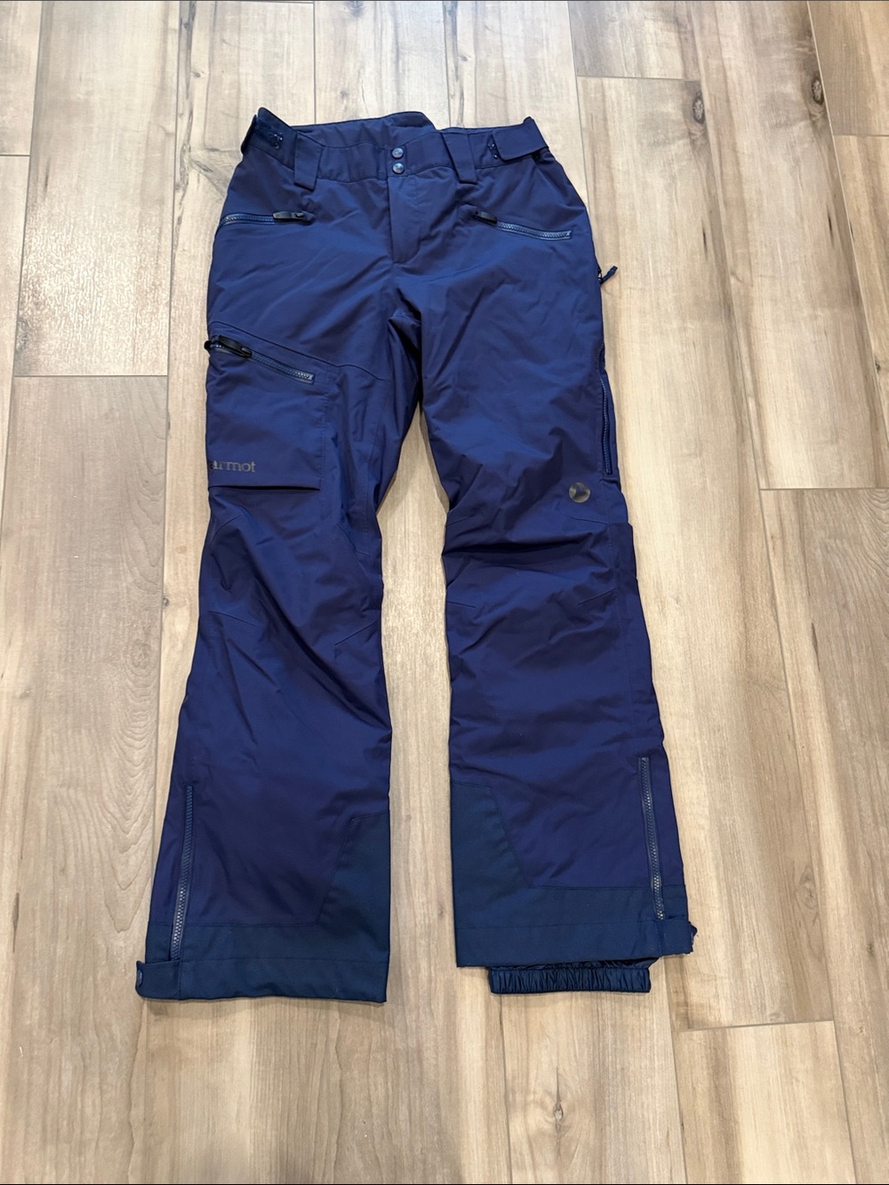 Marmot Women Dark Navy Blue Waterproof Snow Ski Pants. Size M